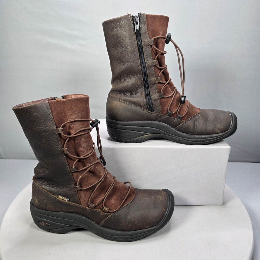 Vintage Keen Palermo Winter Boots Women's 8.5 Brown Waterproof Gorpcore RARE HTF
